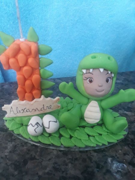 VELA  -PERSONALIZADA DINOSSAURO