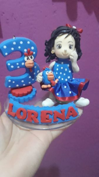 VELA  -PERSONALIZADA GALINHA PINTADINHA